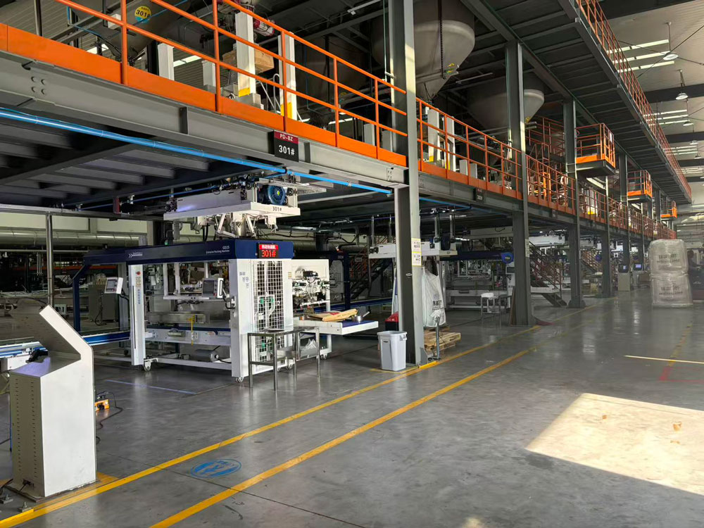 The 25k Plastic Pallet Intelligent Packaging Line